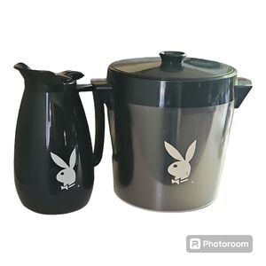 Vintage Playboy Thermo Serv Ice Bucket & Pitcher